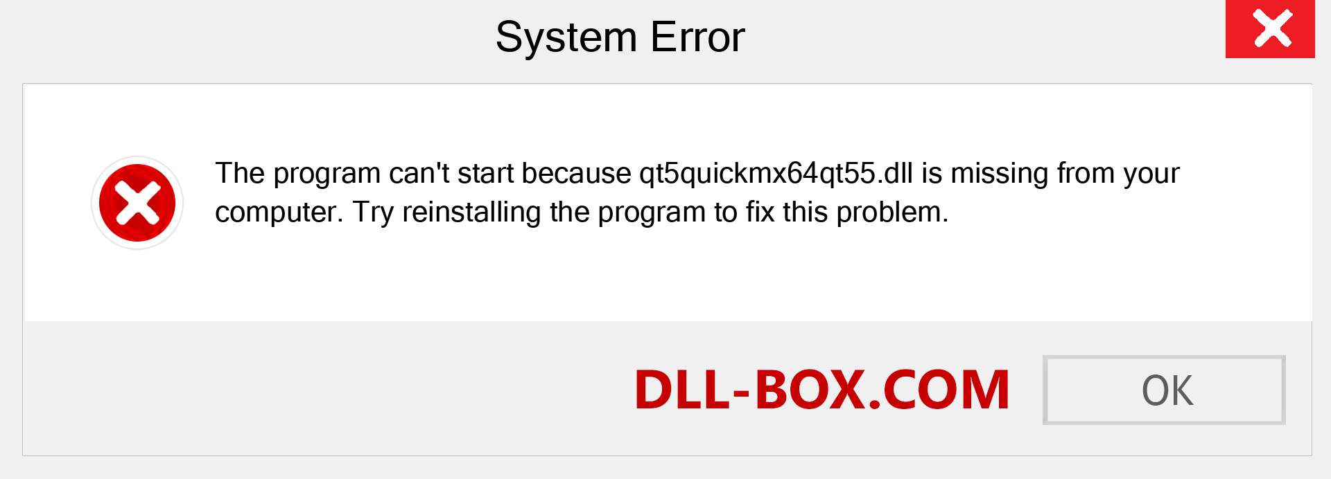  qt5quickmx64qt55.dll file is missing?. Download for Windows 7, 8, 10 - Fix  qt5quickmx64qt55 dll Missing Error on Windows, photos, images